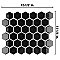 Hudson Due 2" Hex Glossy Black 10-7/8" x 12-5/8" Porcelain Mosaic Tile -10 Sheets Per Case -9.7 Sq. Ft.
