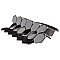 Hudson Due 2" Hex Glossy Black 10-7/8" x 12-5/8" Porcelain Mosaic Tile -10 Sheets Per Case -9.7 Sq. Ft.