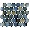 Hudson Due 2" Hex Atlantis 10-7/8" x 12-5/8" Porcelain Mosaic Tile -10 Sheets Per Case -9.7 Sq. Ft.