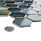 Hudson Due 2" Hex Atlantis 10-7/8" x 12-5/8" Porcelain Mosaic Tile -10 Sheets Per Case -9.7 Sq. Ft.