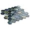 Hudson Due 2" Hex Atlantis 10-7/8" x 12-5/8" Porcelain Mosaic Tile -10 Sheets Per Case -9.7 Sq. Ft.