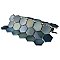 Hudson Due 2" Hex Atlantis 10-7/8" x 12-5/8" Porcelain Mosaic Tile -10 Sheets Per Case -9.7 Sq. Ft.
