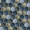 Hudson Due 2" Hex Atlantis 10-7/8" x 12-5/8" Porcelain Mosaic Tile -10 Sheets Per Case -9.7 Sq. Ft.