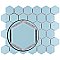 Hudson Due 2" Hex Cashmere Blue 10-7/8" x 12-5/8" Porcelain Mosaic Tile -10 Sheets Per Case -9.7 Sq. Ft.