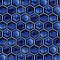 Hudson Due 2" Hex Glossy Sapphire 10-7/8" x 12-5/8" Porcelain Mosaic Tile - 8 Pieces Per Case - 15.44 Sq. Ft. Per Case