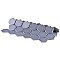 Hudson Due 2" Hex Lavender 10-7/8" x 12-5/8" Porcelain Mosaic Tile -10 Sheets Per Case -9.7 Sq. Ft.