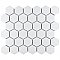 Hudson Hex 2" Glazed Porcelain Mosaic Tile - Crystalline White - Case of 10 Pieces - 11.15 Square Feet Per Case