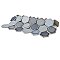Hudson Due 2" Hex Stillwater 10-7/8" x 12-5/8" Porcelain Mosaic Tile - 10 Tiles Per Case - 10.0 Sq. Ft.