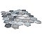 Hudson Due 2" Hex Stillwater 10-7/8" x 12-5/8" Porcelain Mosaic Tile - 10 Tiles Per Case - 10.0 Sq. Ft.