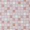 Crystalline Straight Edge Square Pink 12" x 12" Porcelain Mosaic Tile -10 Sheets Per Case -30.6 Sq. Ft.