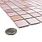 Crystalline Straight Edge Square Pink 12" x 12" Porcelain Mosaic Tile -10 Sheets Per Case -30.6 Sq. Ft.