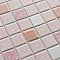 Crystalline Straight Edge Square Pink 12" x 12" Porcelain Mosaic Tile -10 Sheets Per Case -30.6 Sq. Ft.
