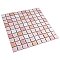 Crystalline Straight Edge Square Pink 12" x 12" Porcelain Mosaic Tile -10 Sheets Per Case -30.6 Sq. Ft.