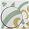 Revival Memory Mini 4" x 4" Ceramic Tile - White, Sage, Maroon - Per Case of 81 - 9.72 Square Feet