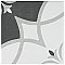 Twenties Crest Mini 4"  x 4" Ceramic Tile - Per Case of 81 - 9.72 Square Feet
