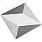 Twenties Diamond Mini 4"  x 4" Ceramic Tile - Per Case of 81 - 9.72 Square Feet