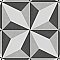 Twenties Diamond Mini 4"  x 4" Ceramic Tile - Per Case of 81 - 9.72 Square Feet