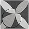 Twenties Petal Mini 4"  x 4" Ceramic Tile - Per Case of 81 - 9.72 Square Feet