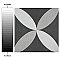 Twenties Petal Mini 4"  x 4" Ceramic Tile - Per Case of 81 - 9.72 Square Feet