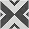Twenties Vertex  Mini 4"  x 4" Ceramic Tile - Per Case of 81 - 9.72 Square Feet