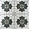 Twenties Vintage Crest 7-3/4" x 7-3/4" Ceramic Tile - Sold Per Case of 25 - .11.11 Square Feet Per Case