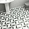 Twenties Vintage Diamond 7-3/4" x 7-3/4" Ceramic Tile - Sold Per Case of 25 - .11.11 Square Feet Per Case
