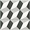 Twenties Vintage Diamond 7-3/4" x 7-3/4" Ceramic Tile - Sold Per Case of 25 - .11.11 Square Feet Per Case