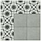 Twenties Vintage Grey 7-3/4" x 7-3/4" Ceramic Tile - Sold Per Case of 25 - .11.11 Square Feet Per Case
