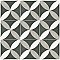 Twenties Vintage Petal 7-3/4" x 7-3/4" Ceramic Tile - Sold Per Case of 25 - .11.11 Square Feet Per Case