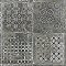 Antigua Deco Graphite 13" x 13" Porcelain Floor & Wall Tile - Sold Per Case of 9 - 10.8 Sq. Ft.
