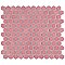 Tribeca 1" Hex Glossy Blush Pink Porcelain Mosaic Tile - Sold Per Case of 10 Sheets - 8.65 Square Feet Per Case