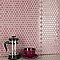 Tribeca 1" Hex Glossy Blush Pink Porcelain Mosaic Tile - Sold Per Case of 10 Sheets - 8.65 Square Feet Per Case