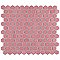 Tribeca 1" Hex Glossy Blush Pink Porcelain Mosaic Tile - Sold Per Case of 10 Sheets - 8.65 Square Feet Per Case