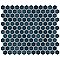 Tribeca 1" Hex Glossy Glacier Blue Porcelain Mosaic Tile - Sold Per Case of 10 Sheets - 8.65 Square Feet Per Case