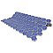 Tribeca 1" Hex Glossy Periwinkle Blue Porcelain Mosaic Tile - Sold Per Case of 10 Sheets - 8.65 Square Feet Per Case