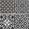 Classico 2" Black 11-3/4" x 11-3/4" Porcelain Mosaic Floor & Wall Tile - Sold Per Case of 10 - 9.8 Sq. Ft.