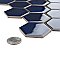 Tribeca 2" Hex Glossy Cobalt Blue Porcelain Mosaic Tile - Sold Per Case of 10 Sheets - 9.96 Square Feet Per Case