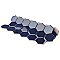 Tribeca 2" Hex Glossy Cobalt Blue Porcelain Mosaic Tile - Sold Per Case of 10 Sheets - 9.96 Square Feet Per Case