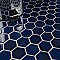 Tribeca 2" Hex Glossy Cobalt Blue Porcelain Mosaic Tile - Sold Per Case of 10 Sheets - 9.96 Square Feet Per Case
