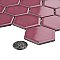 Tribeca 2" Hex Glossy Blush Pink Porcelain Mosaic Tile - Sold Per Case of 10 Sheets - 9.96 Square Feet Per Case