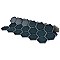 Tribeca 2" Hex Glossy Glacier Blue Porcelain Mosaic Tile - Sold Per Case of 10 Sheets - 9.96 Square Feet Per Case