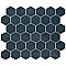 Tribeca 2" Hex Glossy Glacier Blue Porcelain Mosaic Tile - Sold Per Case of 10 Sheets - 9.96 Square Feet Per Case