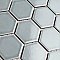 Tribeca 2" Hex Glossy Gray Mist Porcelain Mosaic Tile - Sold Per Case of 10 Sheets - 9.96 Square Feet Per Case