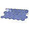 Tribeca 2" Hex Glossy Periwinkle Blue Porcelain Mosaic Tile - Sold Per Case of 10 Sheets - 9.96 Square Feet Per Case