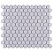 Metro 1" Hex Glossy Lavender 11-7/8" x 10-1/4" Porcelain Mosaic Tile - Sold Per Case of 10 - 8.7 Square Feet