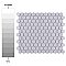 Metro 1" Hex Glossy Lavender 11-7/8" x 10-1/4" Porcelain Mosaic Tile - Sold Per Case of 10 - 8.7 Square Feet
