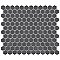 Metro 7/8" Hex Glossy Gray Porcelain Mosaic Tile - Sold Per Case of 10 - 8.56 square feet