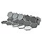 Metro Glossy 2" HexGray Porcelain Mosaic Tile - Sold Per Case of 10 - 8.20 square feet