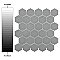 Metro Glossy 2" HexLight Gray Porcelain Mosaic Tile - Sold Per Case of 10 - 8.20 square feet