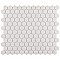 Gotham 1" Hex Unglazed Porcelain Tile - Off-White - Per Case of 10 Sheets - 8.56 Square Feet
